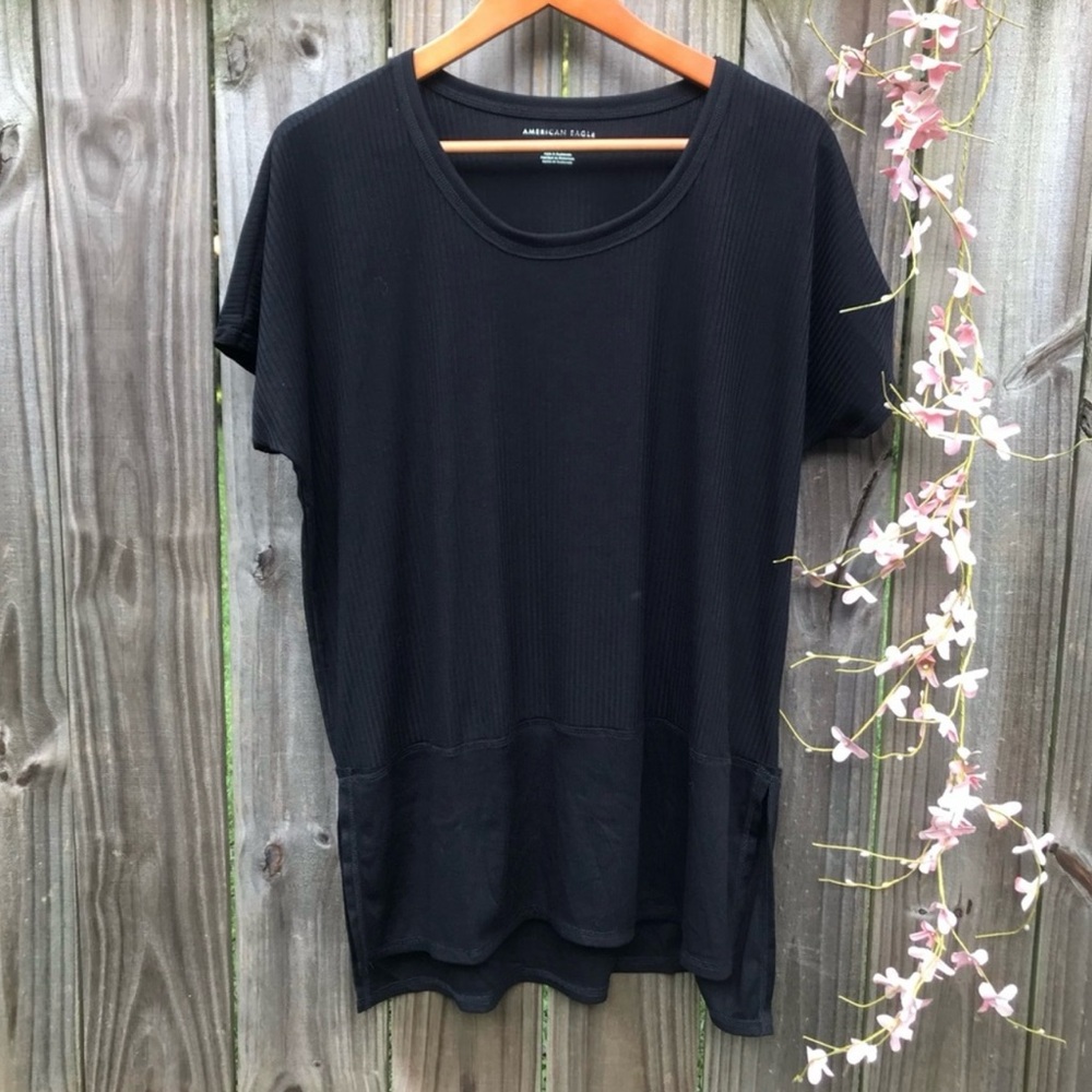 American Eagle Soft Black Blouse women’s size Sp